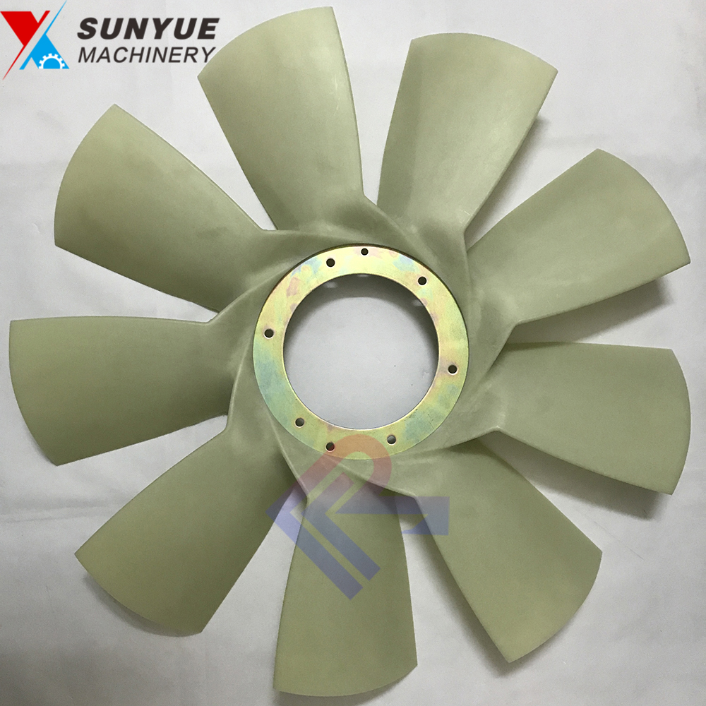 Construction Machinery Parts Engine Cooling Fan blade for Excavator Doosan DH385-9