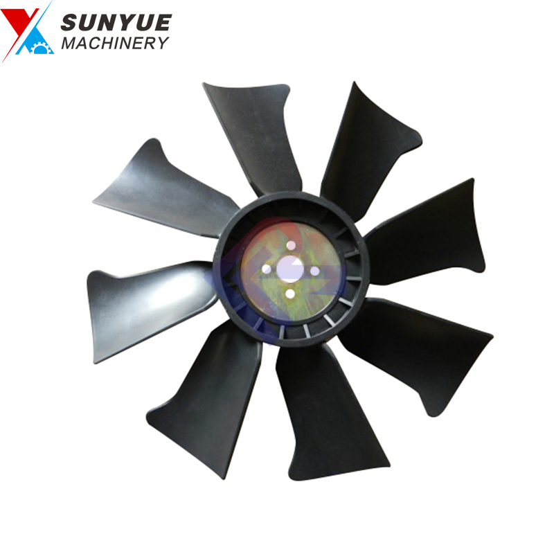 Construction Machinery Parts Engine Cooling Fan blade for Excavator Hyundai R80