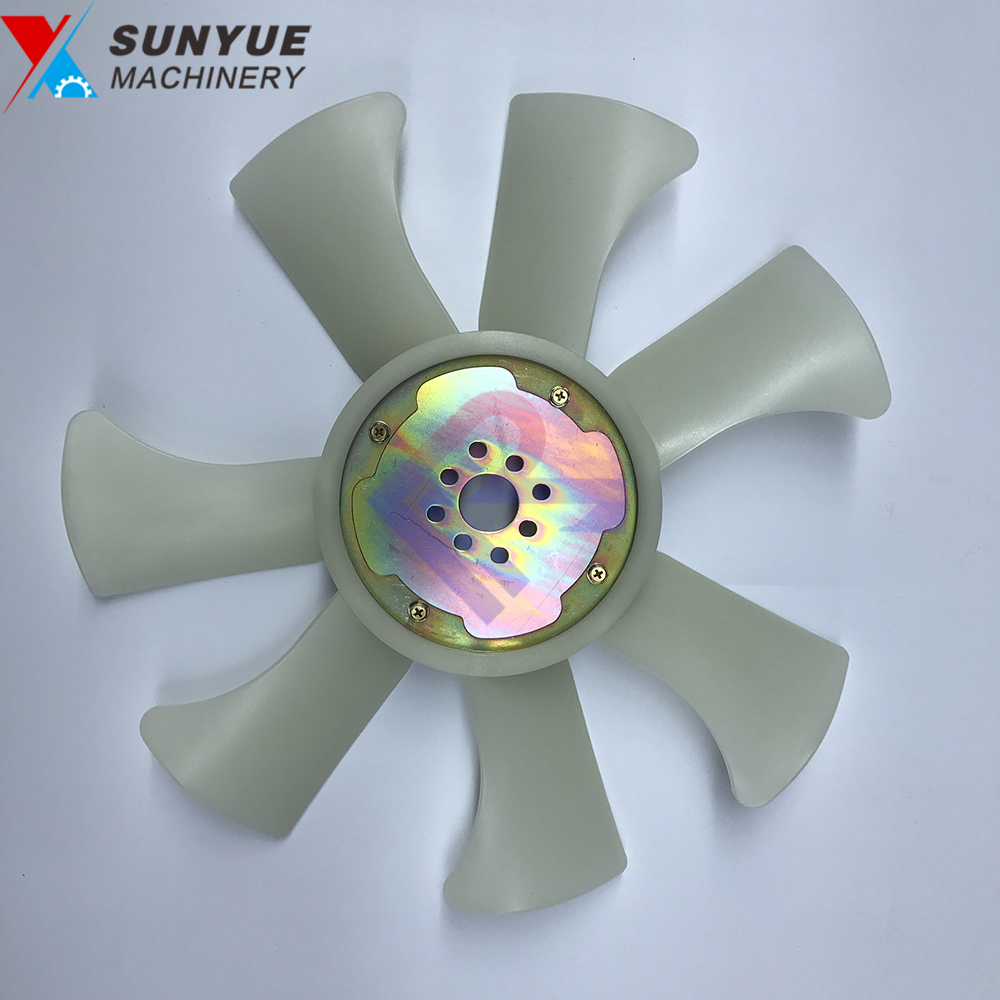 4JB1 Engine Cooling Fan blade for Excavator Spare Parts Sumitomo Kobelco Doosan SH60 SK60 DH55