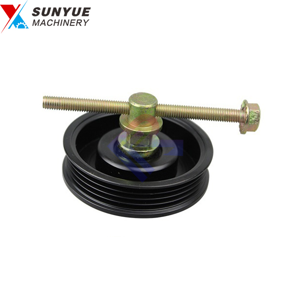 Solar 250LC-V 290LC-V 300LC-7A Idler Pulley for excavator Doosan Belt Tensioner DH220-5 4PK 2107-6004B 2107-6004A 2107-6004