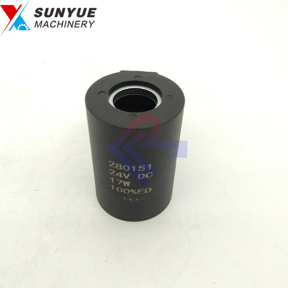 Solenoid Valve Coil For Excavator Spare Parts 280151 280156