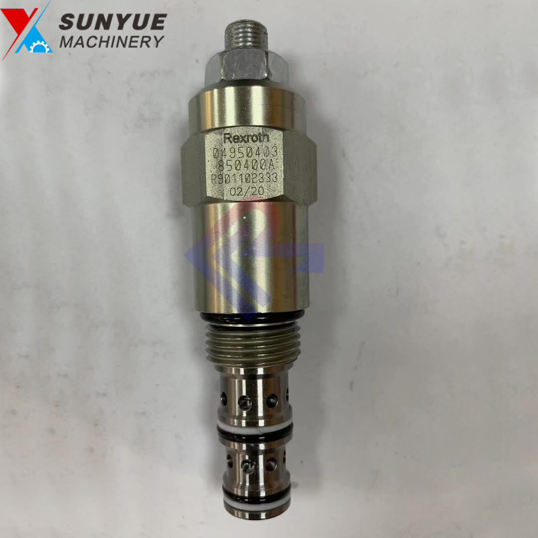 Rexroth Relief Valve For Excavator Spare Parts 04950403 850400A R901102333