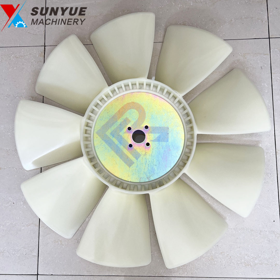 DH220-5 DX225LC DX225LL DB58 Engine Cooling Fan Blade For Doosan Excavator Spare Parts 65.06601-5070 65066015070