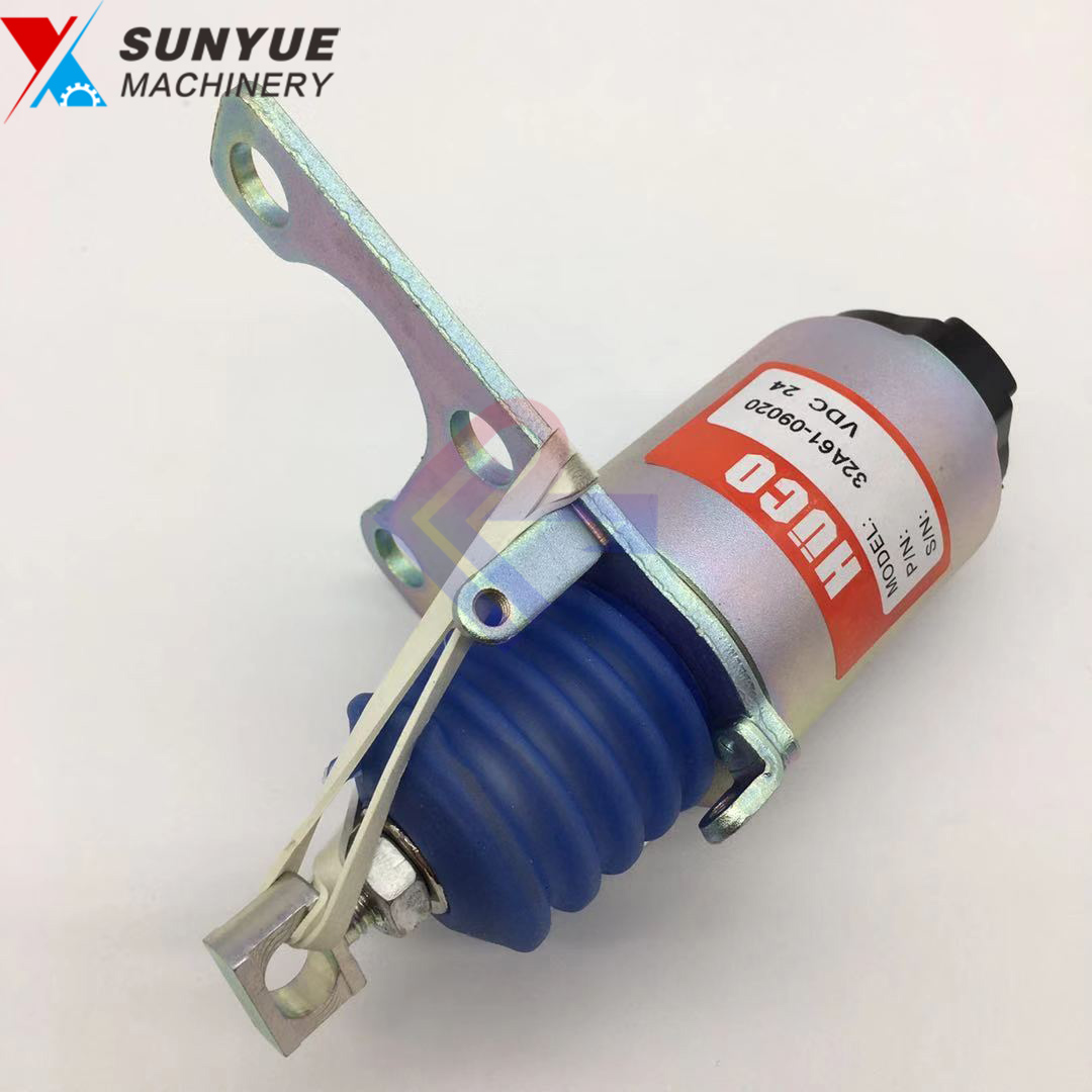 Mitsubishi 4M40 Caterpillar CAT 305 306 307 308 Fuel Shutdown Shutoff Stop Solenoid 32A61-09020 32A61-09010