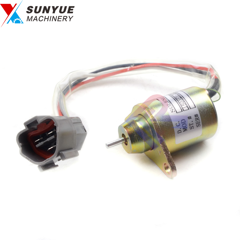 Yanmar 4TNV94 Fuel Shutdown Shutoff Stop Solenoid 1503ES-12S5SUC12S 119233-77931 119233-77932 119653-77950 DC12V