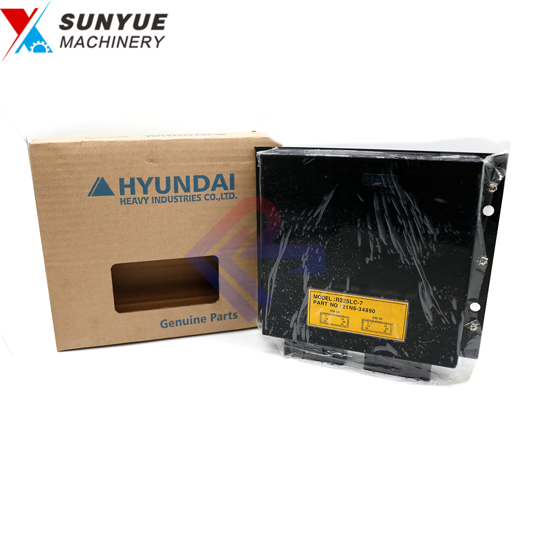 R225LC-7 Controller For Hyundai Excavator Control Unit 21N6-34890 Computer Board 21N634890