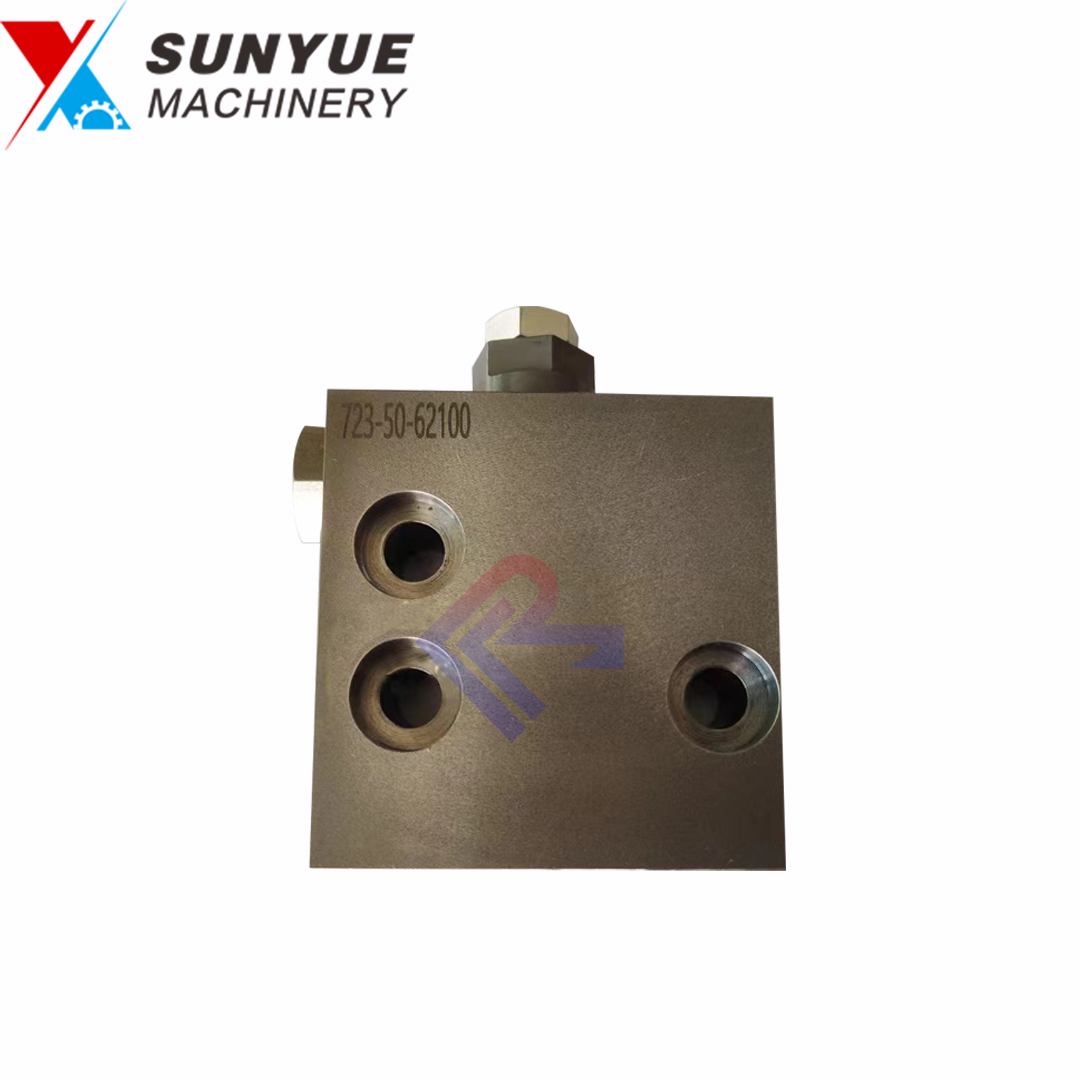 PC160-7 Main Valve Reducing Relief Valve Ass'y for Excavator spare parts Komatsu 723-50-62100