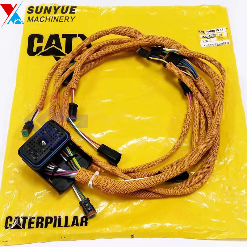 CAT 140H 143H 160H 163H Engine Wiring Harness For Caterpillar Grader 222-4086 2224086