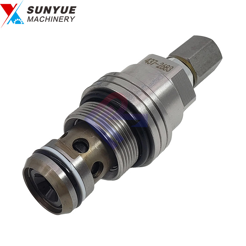 EX100-5 EX120-5 ZX110 ZX120 ZX160 Relief Valve For Excavator Hitachi 4372682 4372683 9200489