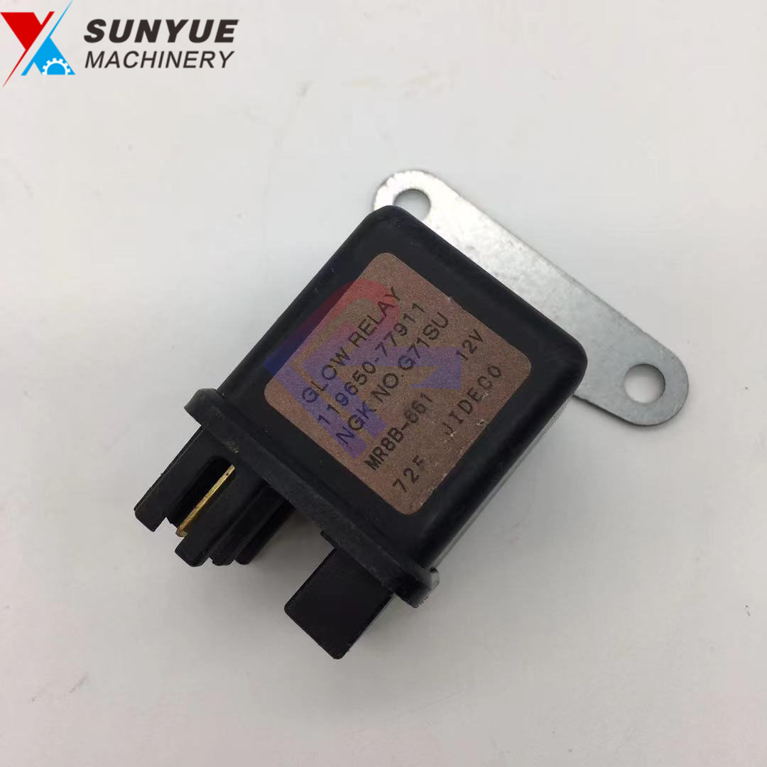 4TNV94 4TNV98 Yanmar Engine Stop Relay for Excavator YM119650-77911 119650-77911 119650-77910 803608703 DC12V