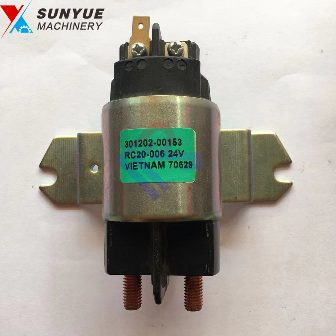 Doosan Battery Relay Switch for Excavator parts 301202-00153