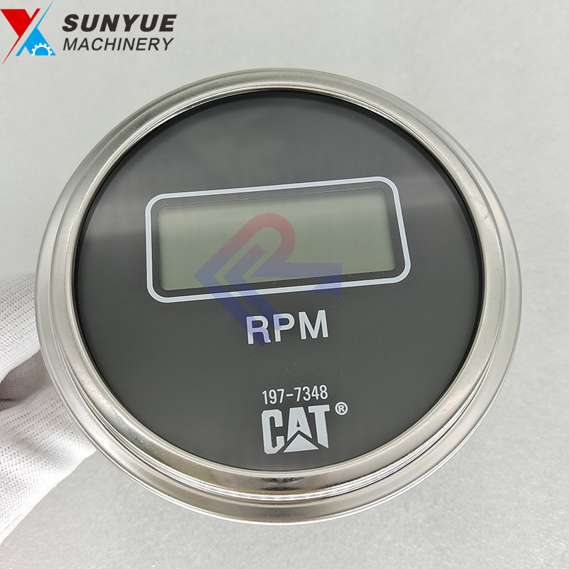 Caterpillar CAT Electric Tachometer Hour Meter Timer Kit 197-7348 197734 Caterpillar CAT Electric Tachometer Hour Meter Timer Kit 197-7348 197734