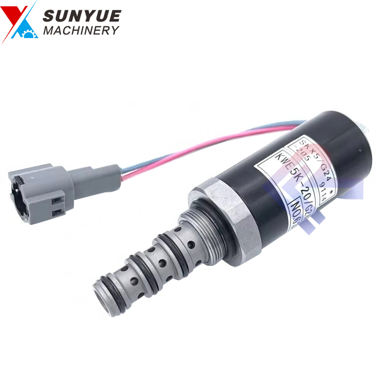 HD820-2 HD820-3 Solenoid Valve for Kato Excavator Spare Parts KWE5K-20/G24D05 669-43000101 HD820-2 HD820-3 Solenoid Valve for Kato Excavator Spare Parts KWE5K-20/G24D05 669-43000101
