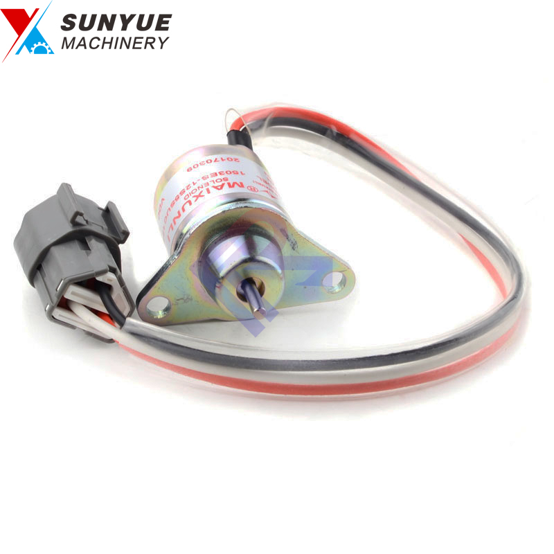 DX27Z DX30Z DX35Z DX53W Engine Fuel Shutdown Shutoff Stop Solenoid for excavator Doosan K9004603 A408220 DC12V