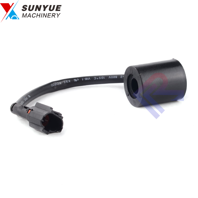 Komatsu Hitachi Excavator spare part supplier PC10-7 PC15-3 PC20-7 PC25-1 PC30-7 PC38UU-2 PC40-7 PC50UU-2 EX40U EX50U solenoid valve coil Komatsu Hitachi Excavator spare part supplier PC10-7 PC15-3 PC20-7 PC25-1 PC30-7 PC38UU-2 PC40-7 PC50UU-2 EX40U EX50U solenoid valve coil
