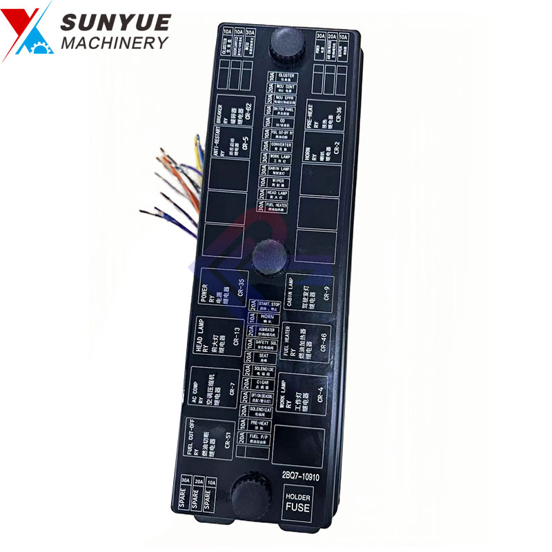 R180LC-9 R210LC-9 R250LC-9 R260LC-9 R320LC-9 R360LC-9 R430LC-9 R480LC-9 R520LC-9 Fuse Box for Excavator Hyundai 21Q7-10910 R180LC-9 R210LC-9 R250LC-9 R260LC-9 R320LC-9 R360LC-9 R430LC-9 R480LC-9 R520LC-9 Fuse Box for Excavator Hyundai 21Q7-10910